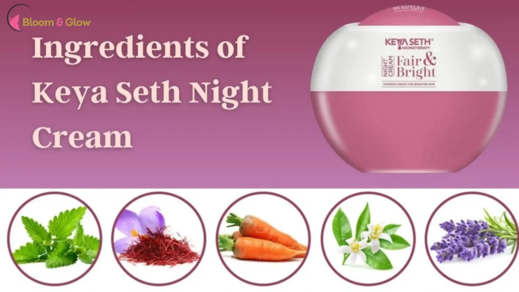 What are the Ingredients of Keya Seth Night Cream?